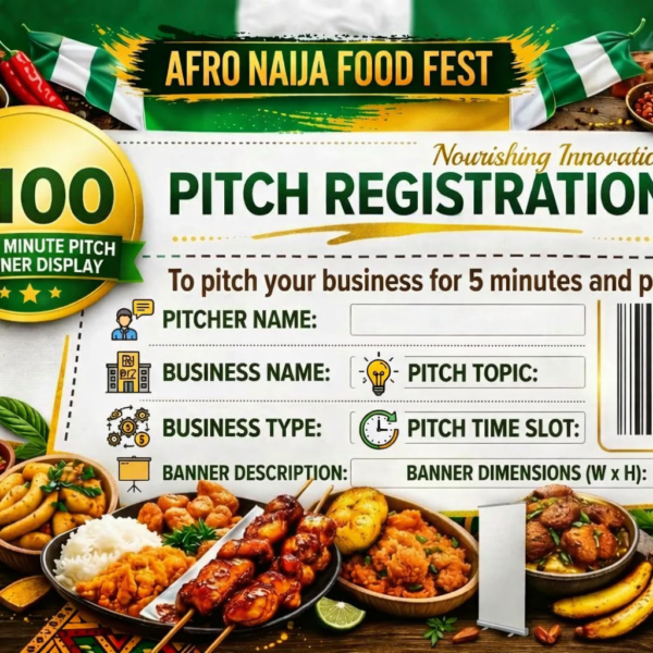 Business Pitch - Lunch Session (12:00pm - 2:00pm)