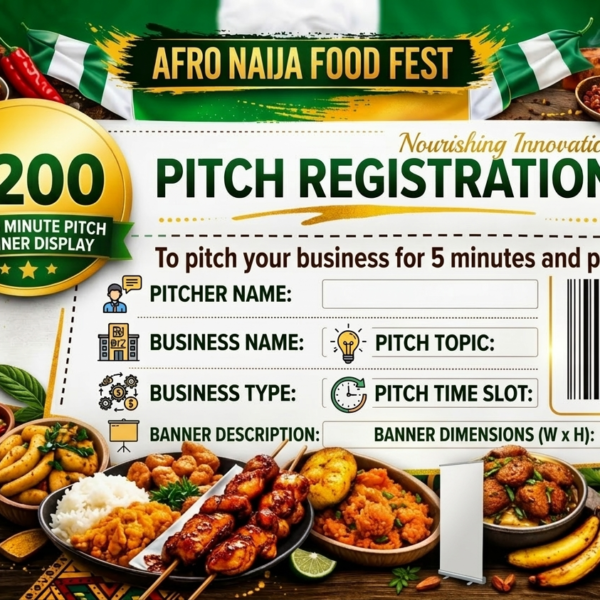 Business Pitch: Lunch Session (12:00pm - 2:00pm)